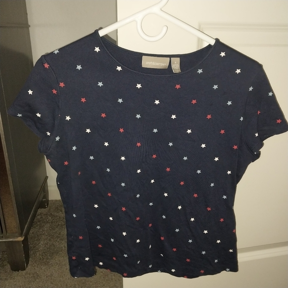 Croft & Barrow Patriotic Short Sleeve Top - Picture 2 of 4